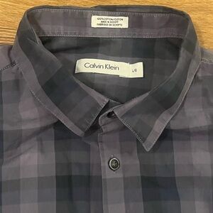 Calvin Klein Blue Check Shirt